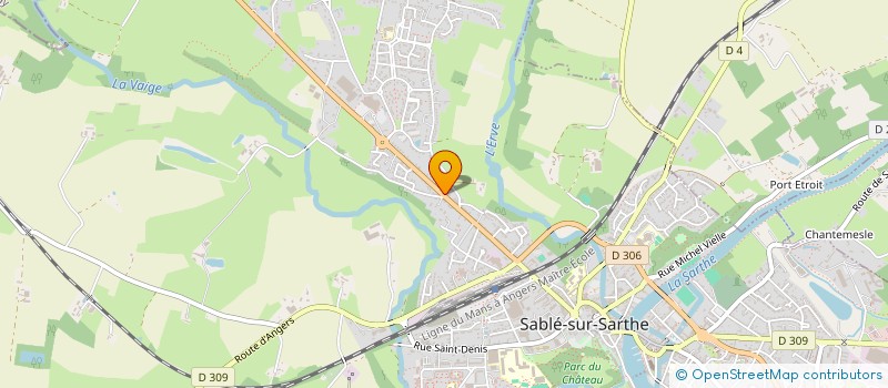 localisation de l'entreprise MONSIEUR NICOLAS COUDREUSE  SABLE-SUR-SARTHE