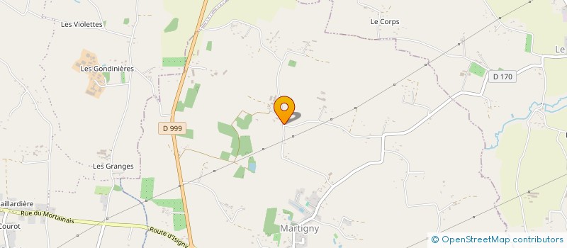 localisation de l'entreprise MONSIEUR NICOLAS COUILLARD  GRANDPARIGNY