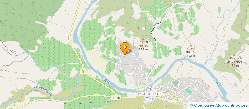 localisation de l'entreprise MONSIEUR NICOLAS COULOM  CESSENON-SUR-ORB