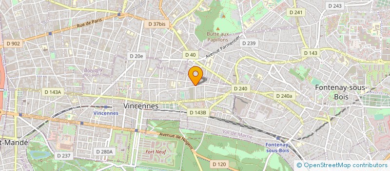 localisation de l'entreprise MONSIEUR NICOLAS COULOMBEL  VINCENNES