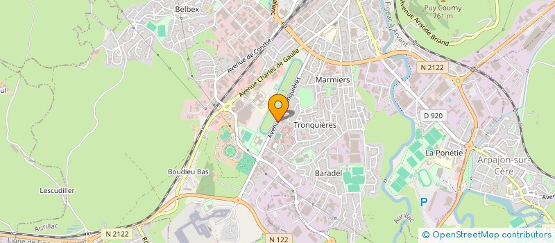 localisation de l'entreprise MONSIEUR NICOLAS COURATIN à AURILLAC