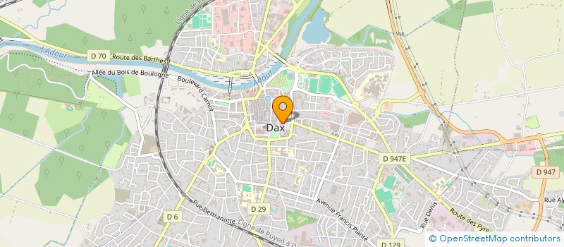 localisation de l'entreprise MONSIEUR NICOLAS COURBIS à DAX