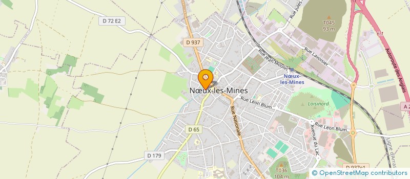 localisation de l'entreprise MONSIEUR NICOLAS COURBOIS à NŒUX-LES-MINES