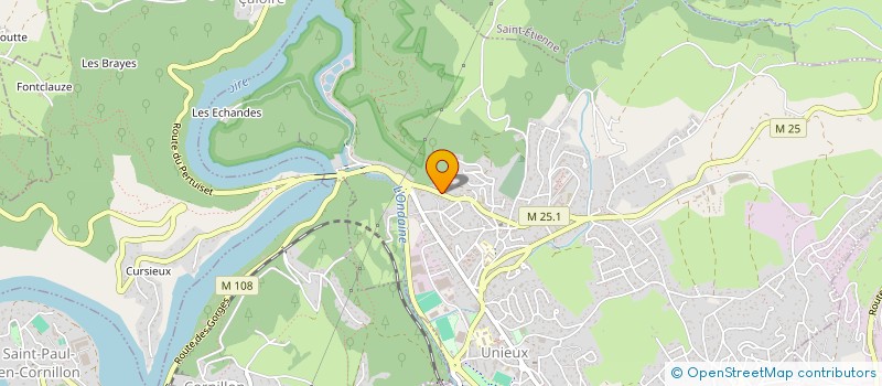 localisation de l'entreprise MONSIEUR NICOLAS COURBON  UNIEUX