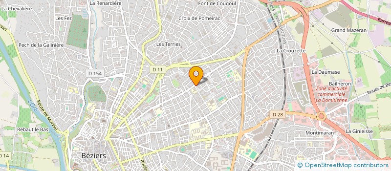 localisation de l'entreprise MONSIEUR NICOLAS COURTADE à BEZIERS