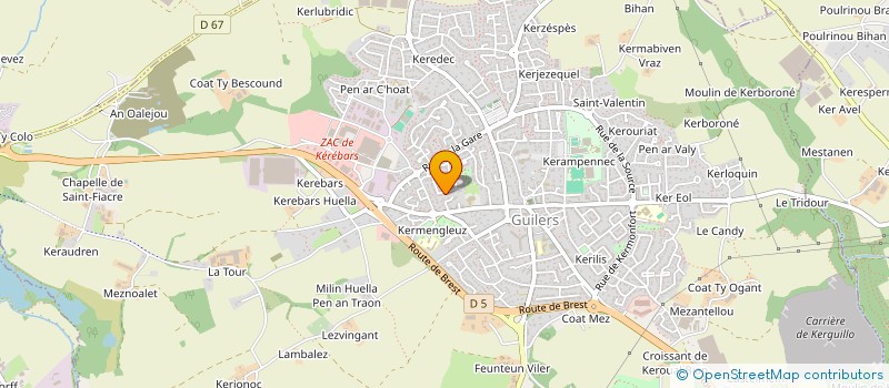 localisation de l'entreprise MONSIEUR NICOLAS COUSQUER  GUILERS