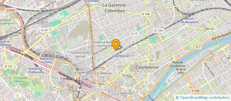 localisation de l'entreprise MONSIEUR NICOLAS COUTARD à COURBEVOIE