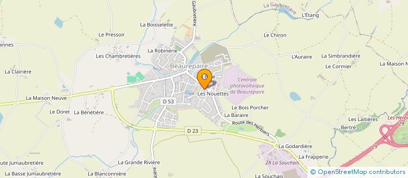 localisation de l'entreprise MONSIEUR NICOLAS COUTAUD à BEAUREPAIRE