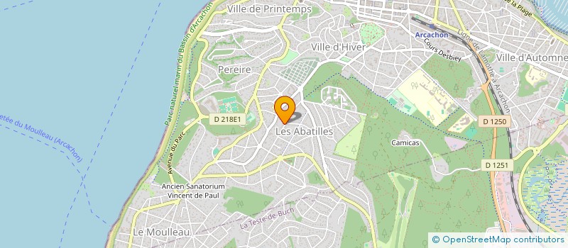 localisation de l'entreprise MONSIEUR NICOLAS COUTEL  ARCACHON