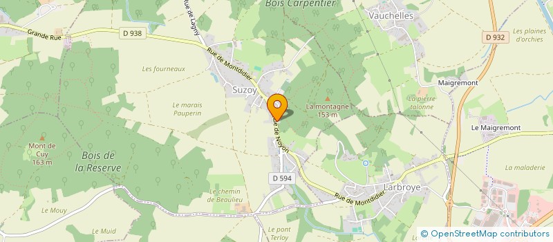 localisation de l'entreprise MONSIEUR NICOLAS COUTELLIER-LECLERC  SUZOY