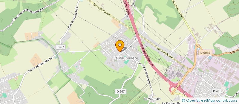 localisation de l'entreprise MONSIEUR NICOLAS COZETTE  LA VAUPALIERE