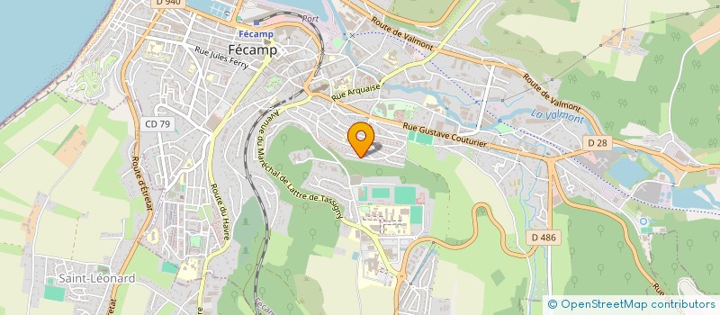 localisation de l'entreprise MONSIEUR NICOLAS CRAQUELIN  FECAMP