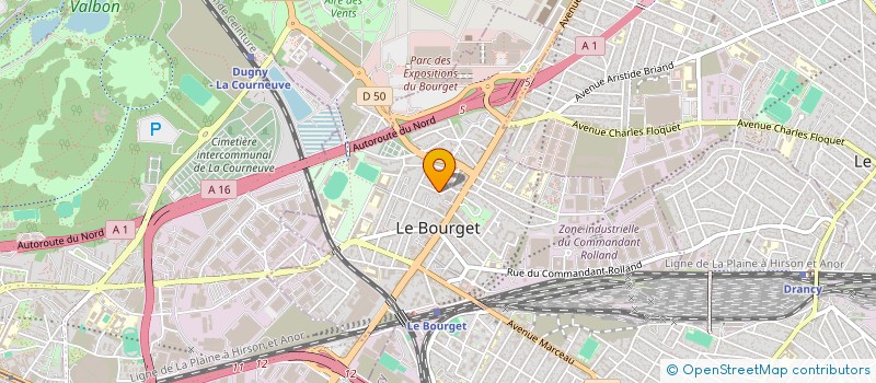 localisation de l'entreprise MONSIEUR NICOLAS CREHALET à LE BOURGET