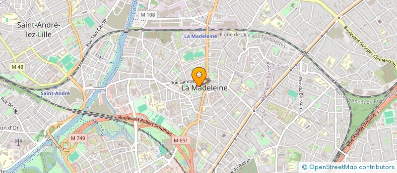 localisation de l'entreprise MONSIEUR NICOLAS CRESPI à LA MADELEINE