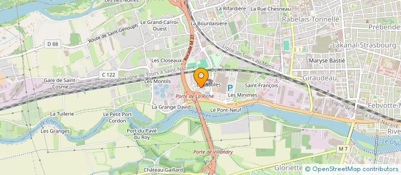 localisation de l'entreprise MONSIEUR NICOLAS CRETIENEAU  LA RICHE