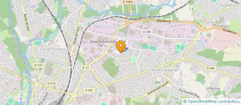 localisation de l'entreprise MONSIEUR NICOLAS CROCHARD  L'ISLE-D'ESPAGNAC