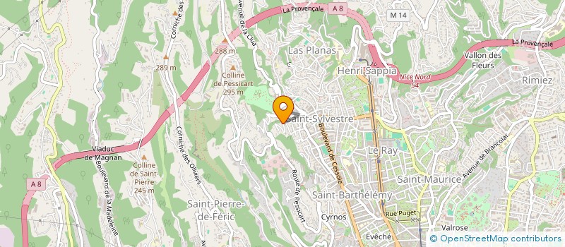localisation de l'entreprise MONSIEUR NICOLAS CROIZET  NICE