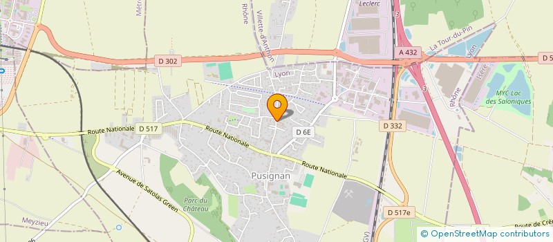 localisation de l'entreprise MONSIEUR NICOLAS CROUZET  PUSIGNAN