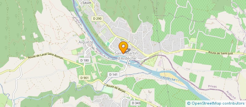 localisation de l'entreprise MONSIEUR NICOLAS CROZE  SAINT-MARTIN-D'ARDECHE