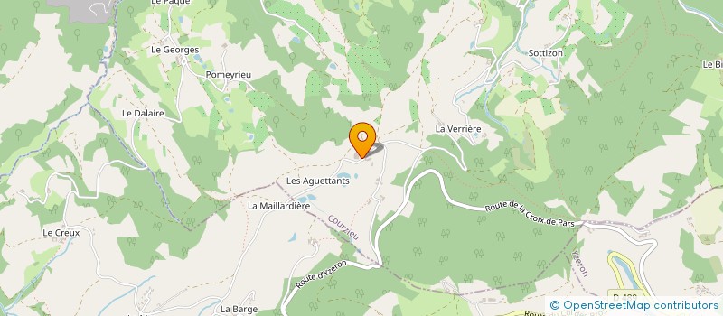 localisation de l'entreprise MONSIEUR NICOLAS CROZIER à COURZIEU