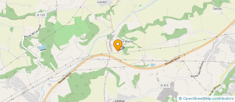 localisation de l'entreprise MONSIEUR NICOLAS CUCUPHAT  FOULAYRONNES