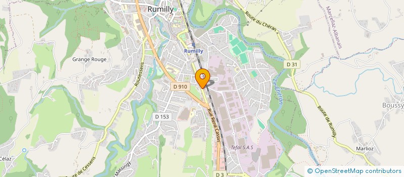 localisation de l'entreprise MONSIEUR NICOLAS CULLAZ  RUMILLY