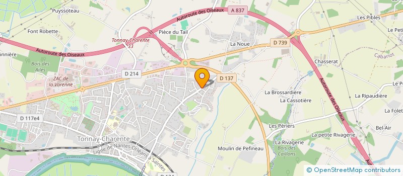 localisation de l'entreprise MONSIEUR NICOLAS CUREAU  TONNAY-CHARENTE