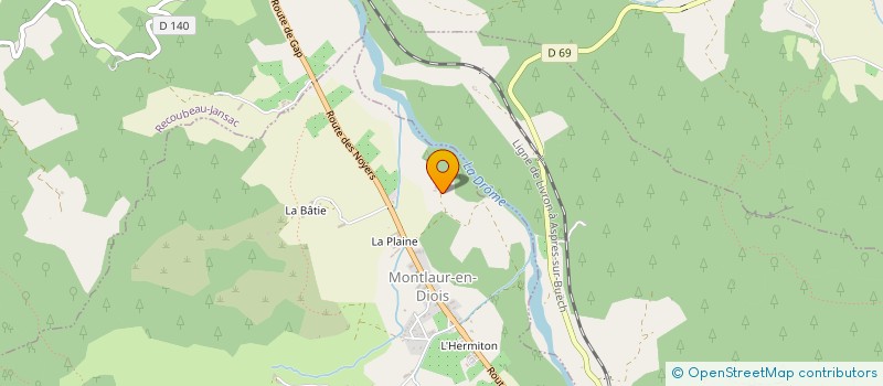 localisation de l'entreprise MONSIEUR NICOLAS CURTI  VALDROME