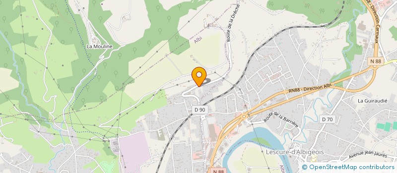 localisation de l'entreprise MONSIEUR NICOLAS CUSSAC à ALBI