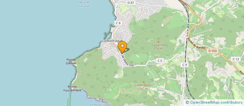 localisation de l'entreprise MONSIEUR NICOLAS D'ANGIOLILLO  SAINT-CYR-SUR-MER