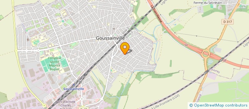 localisation de l'entreprise MONSIEUR NICOLAS DA SILVA  GOUSSAINVILLE