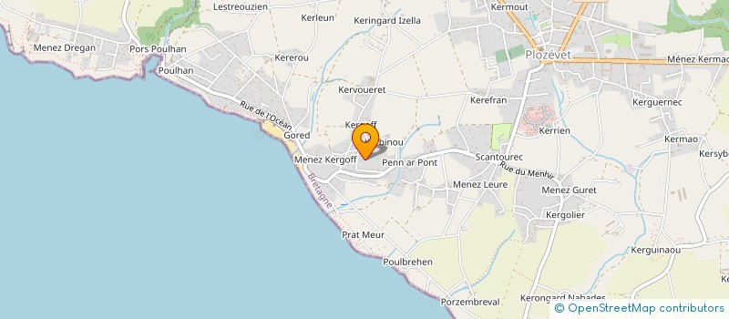 localisation de l'entreprise MONSIEUR NICOLAS DADEN  PLOZEVET