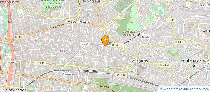 localisation de l'entreprise MONSIEUR NICOLAS DANCHIN  MONTREUIL