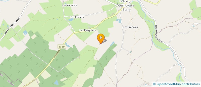 localisation de l'entreprise MONSIEUR NICOLAS DANIEL  CERNOY-EN-BERRY