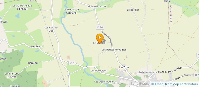 localisation de l'entreprise MONSIEUR NICOLAS DANIEL  SENS-BEAUJEU