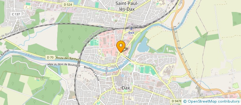 localisation de l'entreprise MONSIEUR NICOLAS DARGELOS à DAX