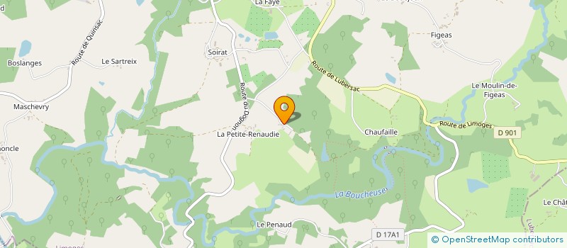 localisation de l'entreprise MONSIEUR NICOLAS DARLAVOY  COUSSAC-BONNEVAL