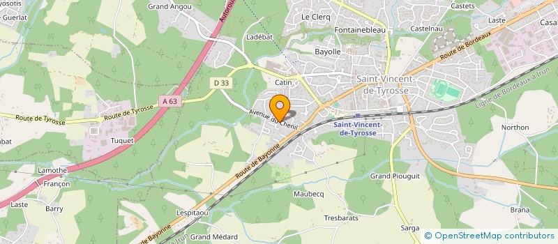 localisation de l'entreprise MONSIEUR NICOLAS DARRIGRAND  SAINT-VINCENT-DE-TYROSSE