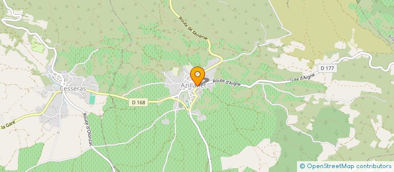 localisation de l'entreprise MONSIEUR NICOLAS DARZACQ  AZILLANET