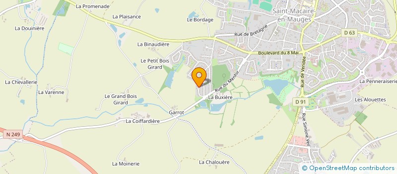 localisation de l'entreprise MONSIEUR NICOLAS DAUSSE  SEVREMOINE