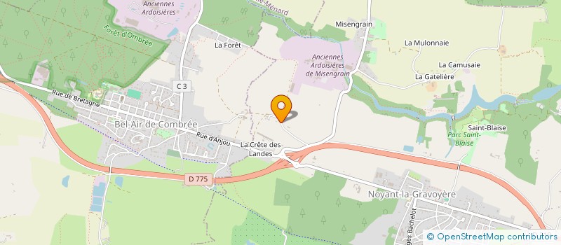 localisation de l'entreprise MONSIEUR NICOLAS DAVEUX  SEGRE-EN-ANJOU BLEU