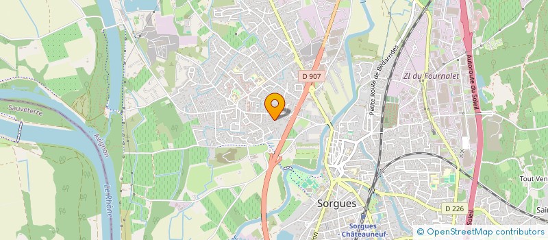 localisation de l'entreprise MONSIEUR NICOLAS DAVID  SORGUES