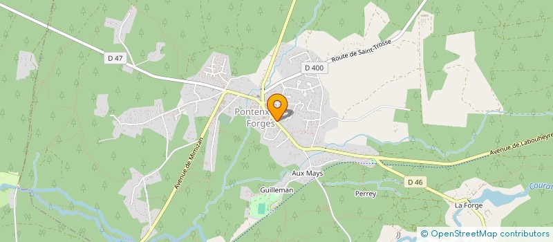 localisation de l'entreprise MONSIEUR NICOLAS DE DANILOFF  PONTENX-LES-FORGES