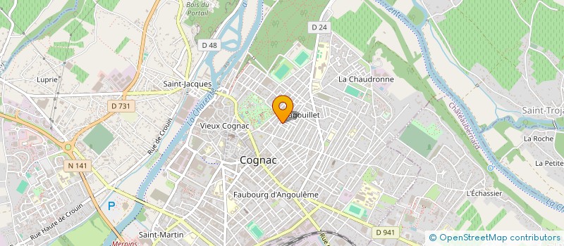 localisation de l'entreprise MONSIEUR NICOLAS DE LOYNES D AUTROCHE à COGNAC