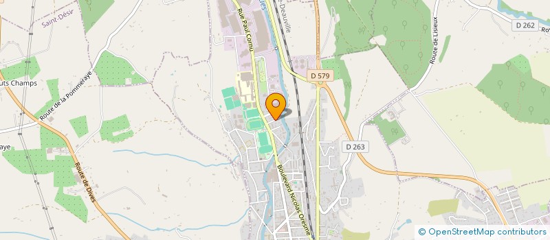 localisation de l'entreprise MONSIEUR NICOLAS DEBEUGNY  LISIEUX