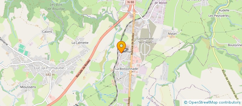 localisation de l'entreprise MONSIEUR NICOLAS DEBLADIS  LUC-LA-PRIMAUBE