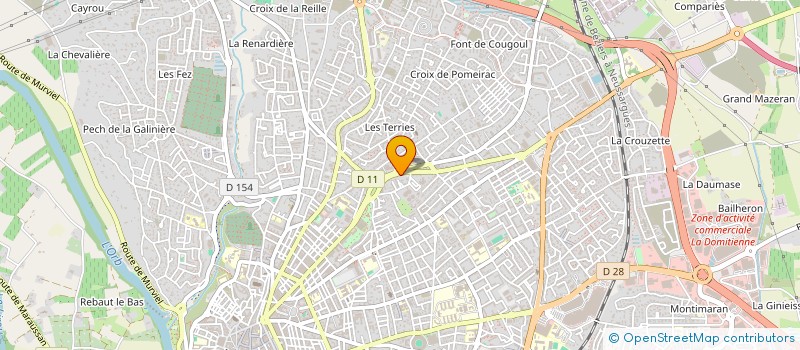 localisation de l'entreprise MONSIEUR NICOLAS DEBON  BEZIERS