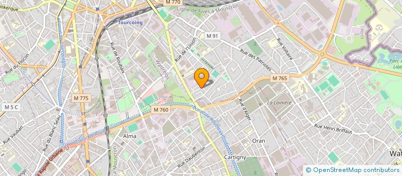 localisation de l'entreprise MONSIEUR NICOLAS DEBOUVRIE  WATTRELOS