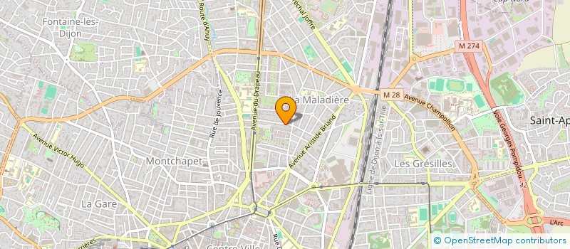localisation de l'entreprise MONSIEUR NICOLAS DECAUMONT à DIJON