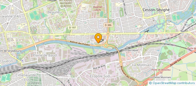 localisation de l'entreprise MONSIEUR NICOLAS DECAUX  CESSON-SEVIGNE